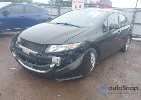 2013 Honda Civic Lx из США, поврежденный, VIN 2HGFB2F57DH554593